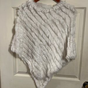 White Rabbit Fur Shawl